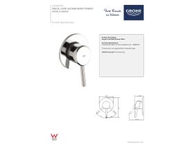 Technical Guide - GROHE Concetto Shower / Bath Mixer Trimset Chrome