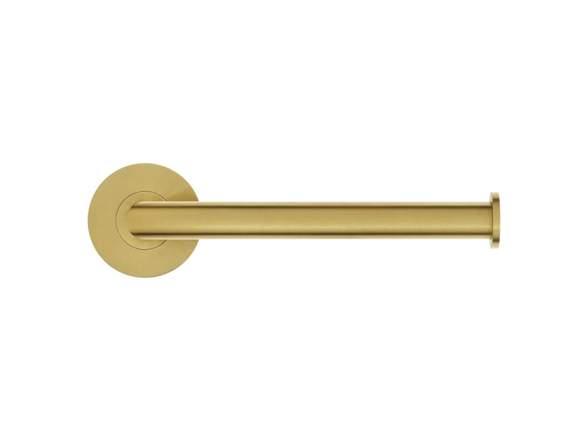 Supporting Image 2 - Mizu Drift Reversible Toilet Roll Holder Brushed Brass - Front