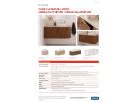 Technical Guide - Kado Neue Fluted Single Curved Ends All Door Wall Hung Vanity