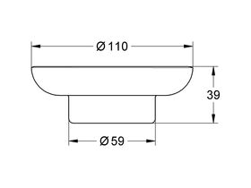 GROHE Essentials Glass Soap Dish Only