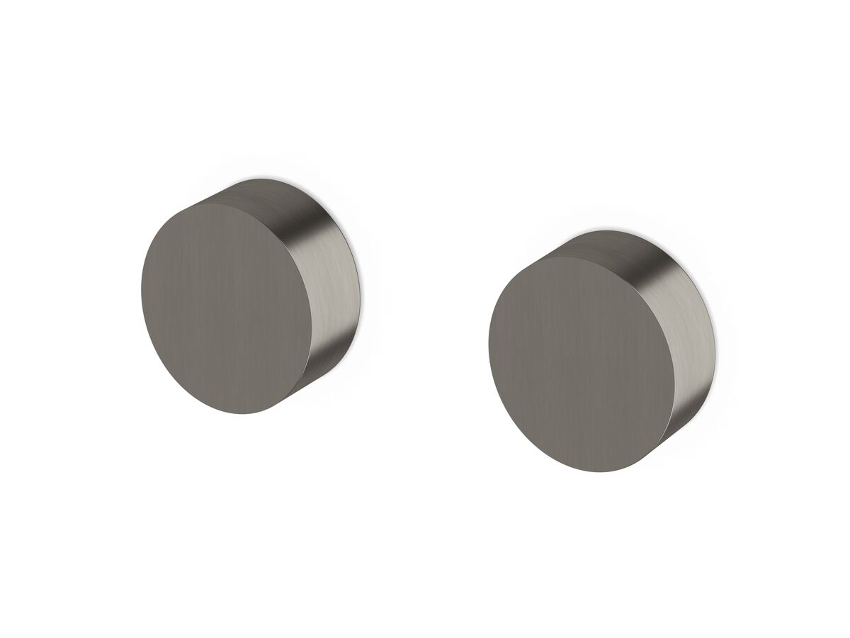 Sussex Pure Wall Top Assembly Taps PVD Brushed Gunmetal