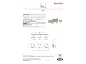 Specification Sheet - Faucet Strommen Vara Disc Wall Top Assembly with Diverter Trimset Brushed Nickel Lead Free