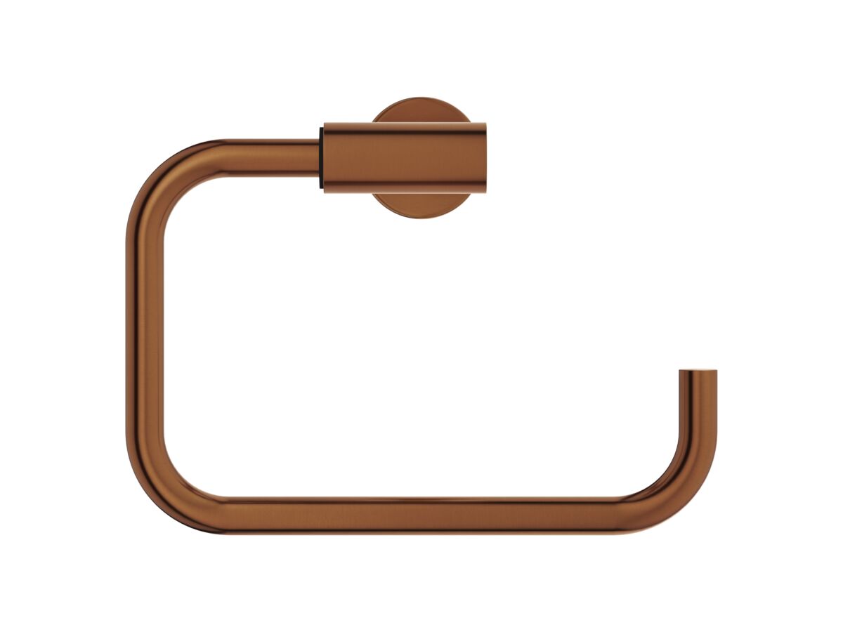 Supporting Image 2 - Mizu Drift Square Guest Towel Holder Brushed Bronze - Front