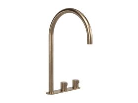 Hero - Faucet Strommen Vara Fin Hob Extended Basin Hostess Tap System Right Hand Discovery Bronze (6 Star) Lead Free