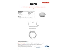 Specification Sheet - Mizu Drift Brass Trapscrew Grate Round 100mm Brushed Nickel