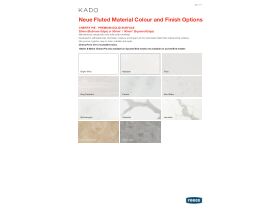 Material, Colour and Finishes - Kado Neue Fluted Vanity