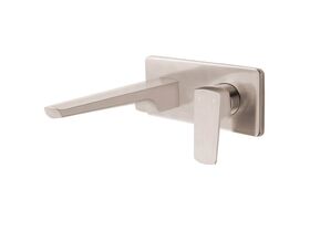 Voda Tide Wall Basin Mixer Brushed Nickel PVD (4 Star)