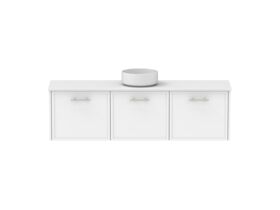 Supporting Image - Kado Lux Ensuite All Door 1500mm Wall Hung Centre Basin 20mm Top Shaker