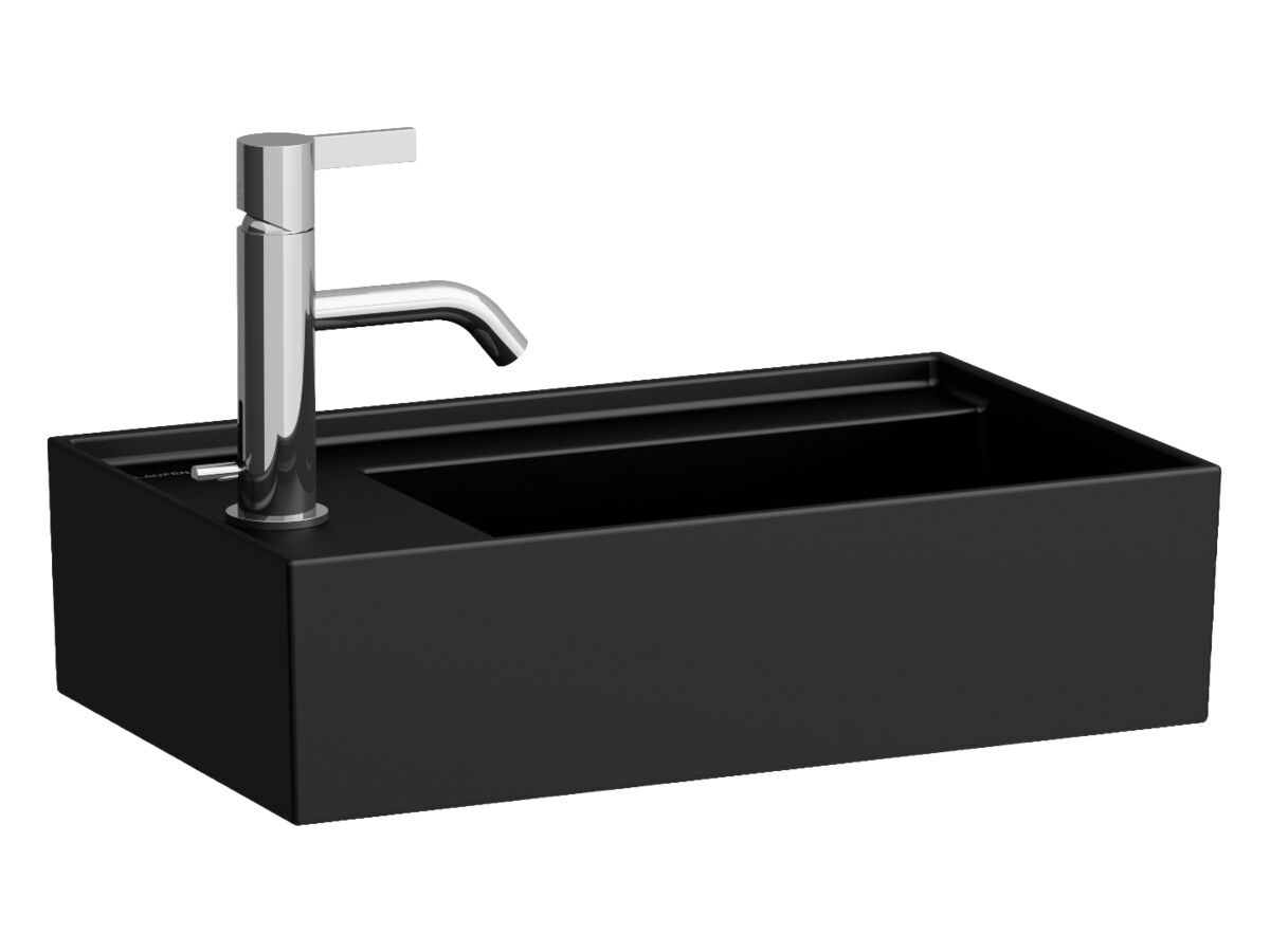 Screw Fixings Types LAUFEN Kartell Wall Basin with Shelf Right Hand Bowl 460mm x 280mm 1 ...