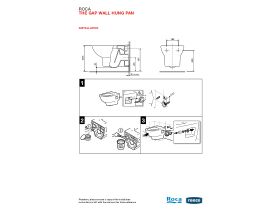 Installation Instructions - Roca The Gap Wall Hung Pan Soft Close Quick Release Seat MK2 White/Chrome (4 Star)