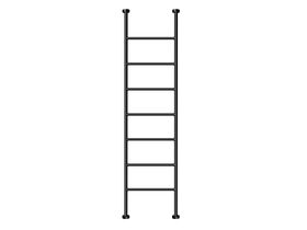 Hydrotherm Pure Heated / Non Heated Towel Rail Floor to Ceiling 550mm Black Matte