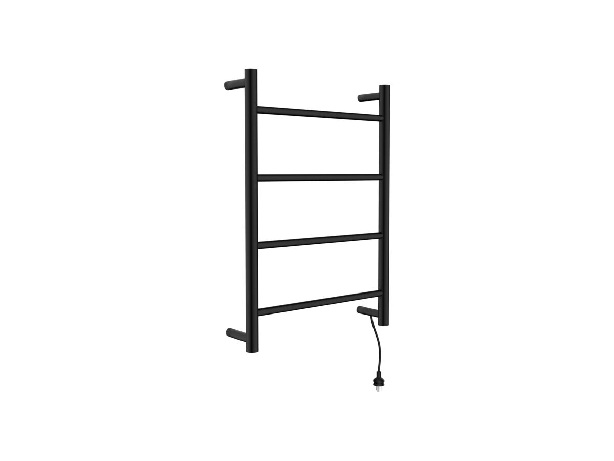 Posh Solus MK2 Heated Towel Rail 700mm x 500mm Matte Black