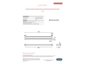 Specification Sheet - Sussex Scala Double Towel Rail 700mm LUX PVD Brushed Smoked Gunmetal