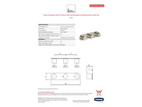 Specification Sheet - Faucet Strommen Vara Fin Wall Top Assembly with Diverter Kit Brushed Nickel Lead Free
