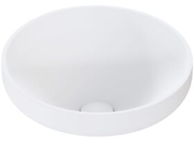 Hero - Omvivo Venice 380mm Semi Inset Basin Solid Surface White