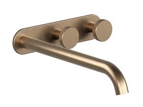 Hero - Faucet Strommen Vara Disc Wall Basin / Bath Hostess Tap System Right Hand 250mm Kit Discovery Bronze (6 Star) Lead Free