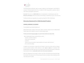 Warranty - Voda Tide