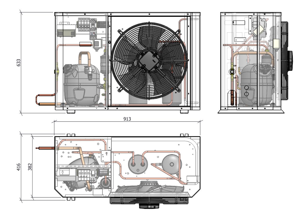 Tecumseh Compac Condensing Unit R134a PACS4511Y 1 Phase