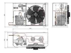 Tecumseh Compac Condensing Unit R134a PACS4511Y 1 Phase
