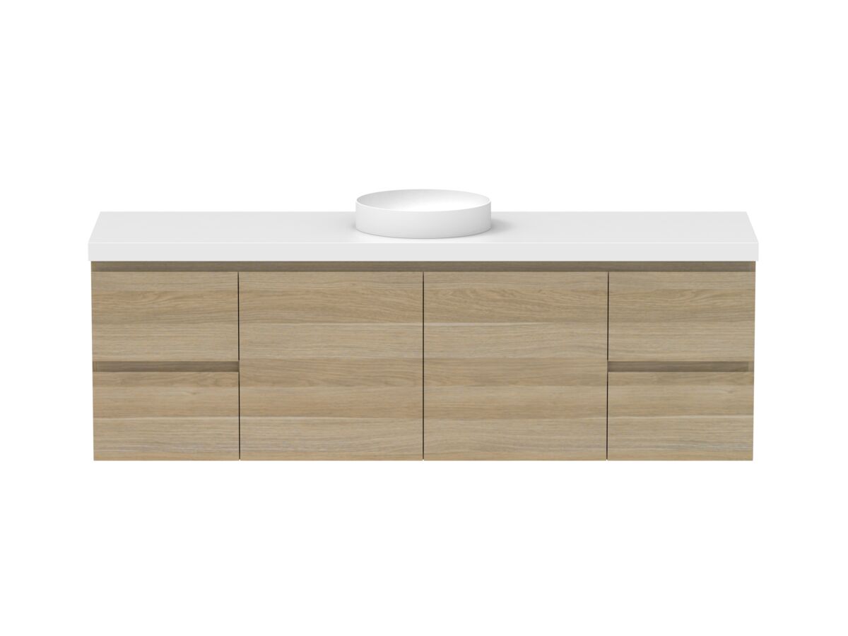 Hero - Posh Domaine 1800mm Wall Hung Vanity Unit Conventional Single Bowl 50mm Top