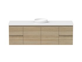 Hero - Posh Domaine 1800mm Wall Hung Vanity Unit Conventional Single Bowl 50mm Top