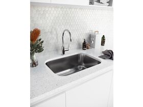 Posh Domaine Trough 45L with 1 Centre Taphole Stainless Steel