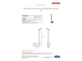 Specification Sheet - Sussex Scala Double Spare Toilet Roll Holder LUX PVD Brushed Smoked Gunmetal
