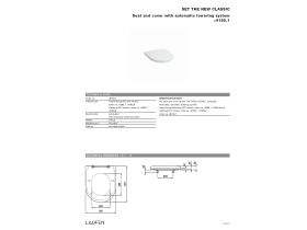 Specification Sheet - LAUFEN The New Classic Soft Close Quick Release Seat White