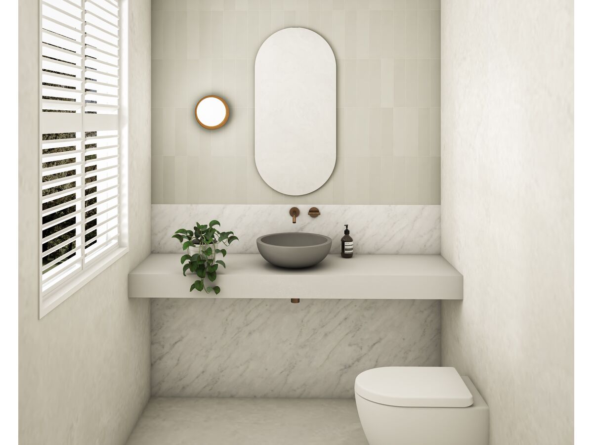 In Situ - Omvivo Villa Round Semi Inset Basin 380mm Cove Grey