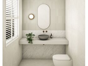 In Situ - Omvivo Villa Round Semi Inset Basin 380mm Cove Grey