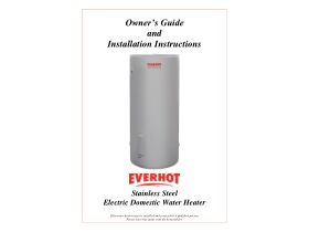 Installation Instructions - Everhot electric dom SS - AQ0901098