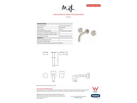 Specification Sheet - Milli Pure Bath Set 160mm PVD Brushed Nickel