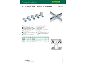 Specification Sheet - Walraven Rapidstrut Cross Connector BUP