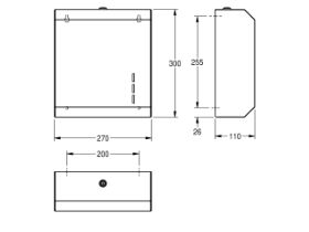 Franke Commercial Paper Towel Dispenser Stainless Steel