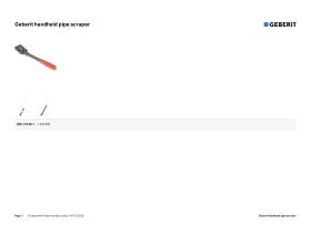 Specification Sheet - Geberit Scraper