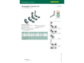 Specification Sheet - Walraven Rapidrail Connector 90 Degree