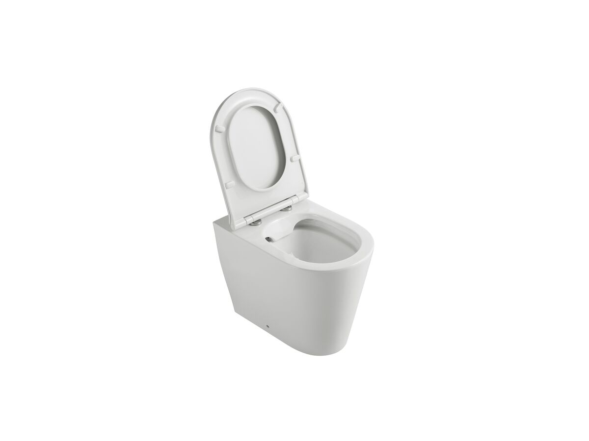 Kado Lux Back To Wall Rimless Overheight Pan with Thin Soft Close Quick Release Seat (4 Star)