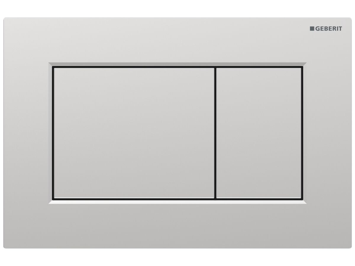 Hero - Geberit Sigma01 Square Dual Flush Button Satin Chrome Easy Clean Coating