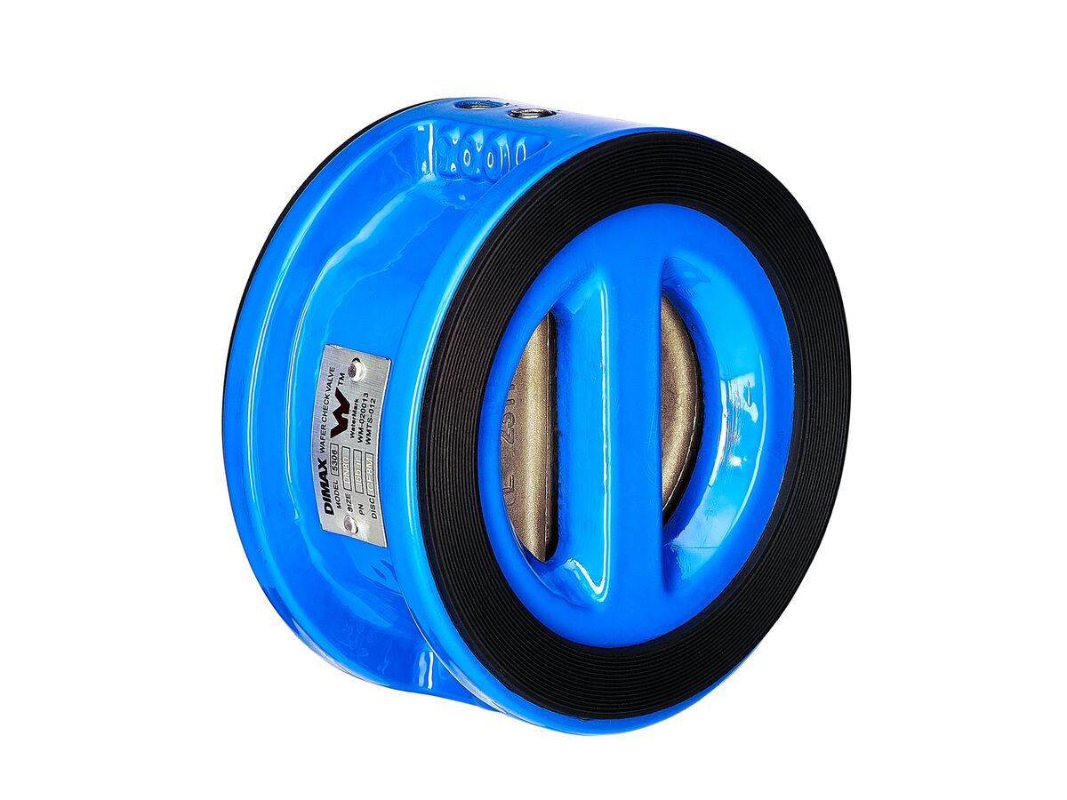 DIMAX Cast Iron Body Wafer Double Door Check Valve Full Stainless Steel 316 Trim Disc & Fasteners EPDM Gasket PN16 FBE Coated to AS/NZS 4158
