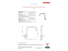 Specification Sheet - Sussex Scala Wall Spa Outlet Square LUX PVD Brushed Oyster Nickel