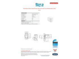 Specification Sheet - Roca Beyond Back to Wall Rimless Pan & Soft Close Quick Release Seat (4 Star)