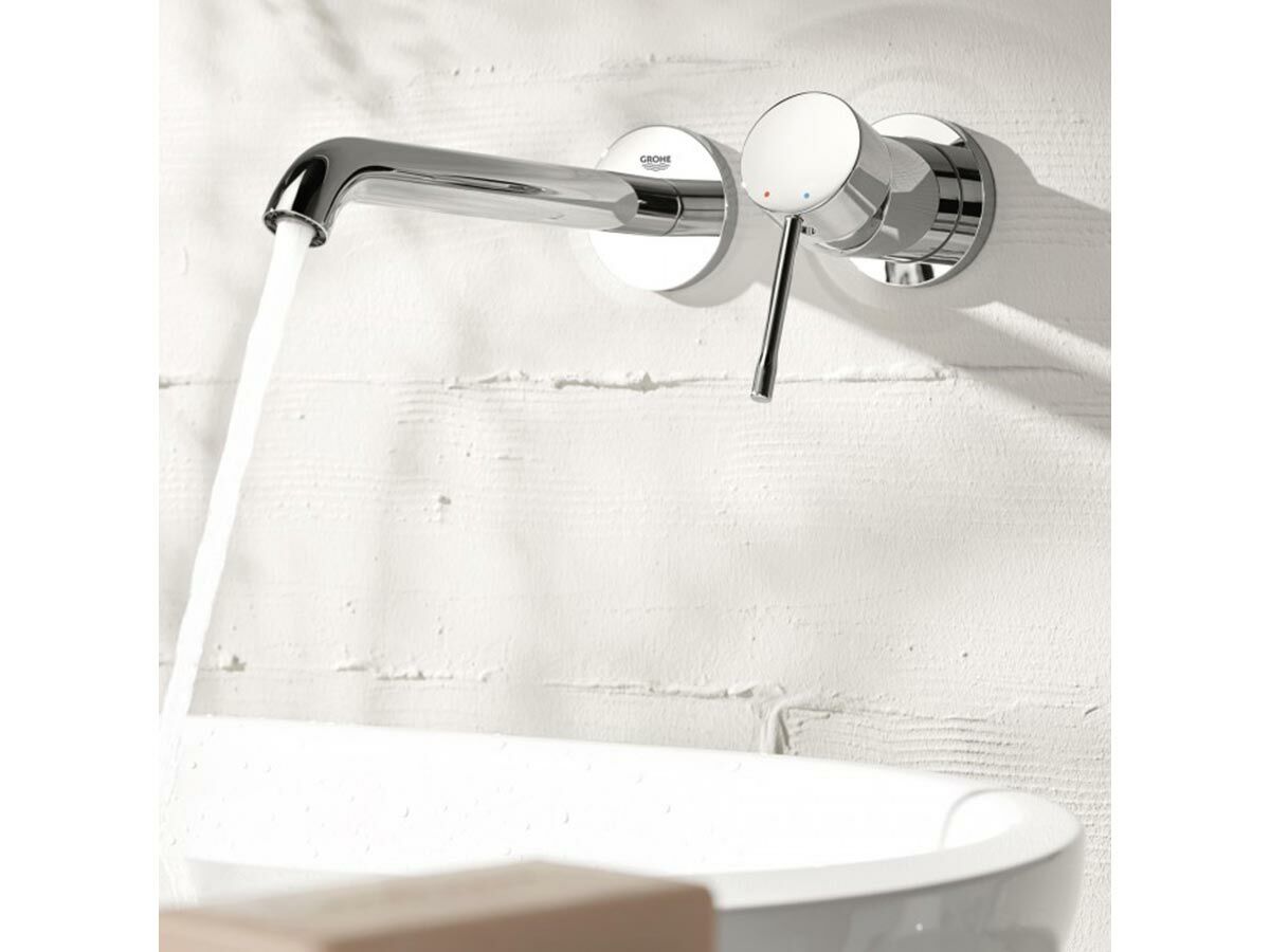 GROHE Essence New Wall Basin Mixer Set Trimset 180mm Chrome (5 Star)