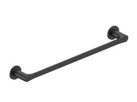 Mizu Silk Single Towel Rail 750mm Matte Black