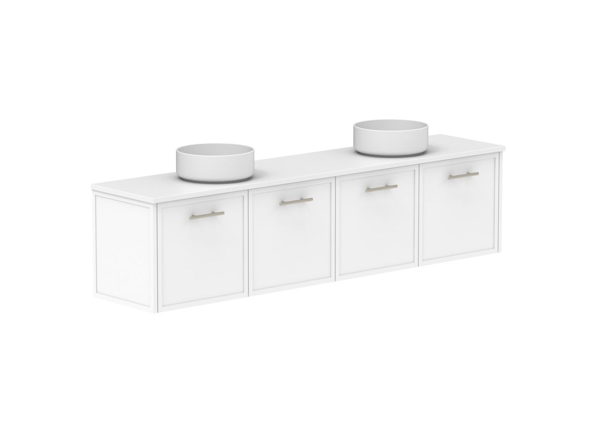 Supporting Image - Kado Lux Ensuite All Door 1800mm Wall Hung Double Basin 20mm Top Shaker