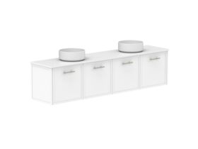 Supporting Image - Kado Lux Ensuite All Door 1800mm Wall Hung Double Basin 20mm Top Shaker