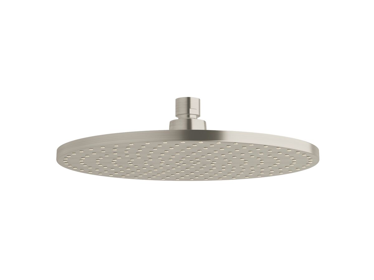 Sussex Pure Shower Head 250mm Brushed Nickel (3 Star)