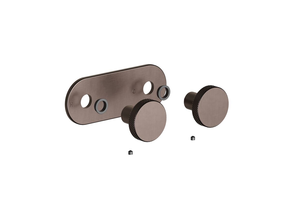 Hero - Faucet Strommen Vara Disc Wall Top Assembly Trimset Armada Bronze Lead Free