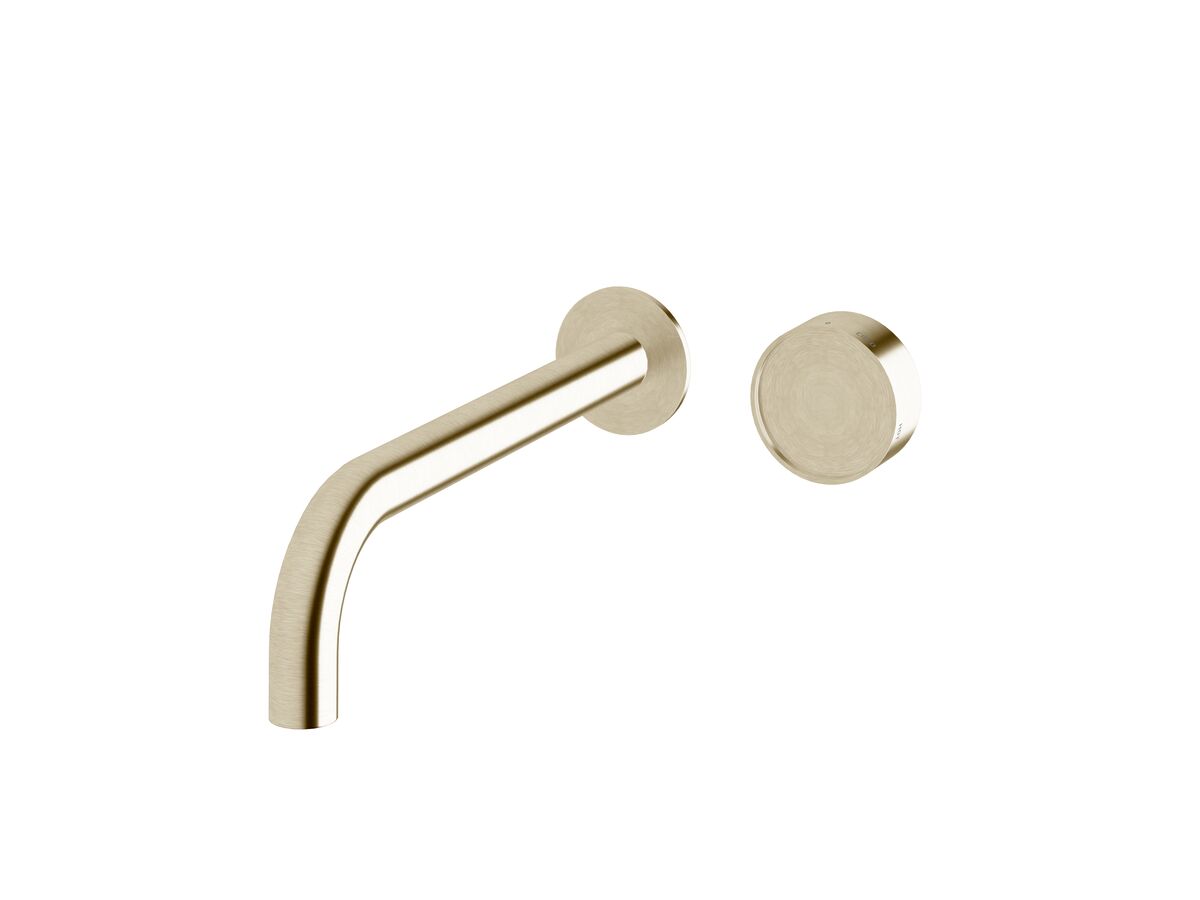 Hero - Sussex Pure Elemental Progressive Wall Basin Mixer System 250mm PVD Brushed Platinum Gold (3 Star) Lead Free