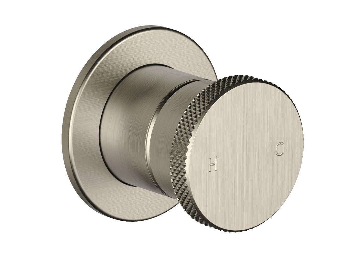 Supporting Image - Faucet Strommen Vara Disc Shower Mixer Tap Trimset Brushed Nickel Lead Free