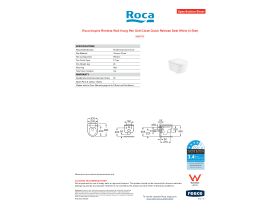 Specification Sheet - Roca Inspira Rimless Wall Hung Pan Soft Close Quick Release Seat White (4 Star)